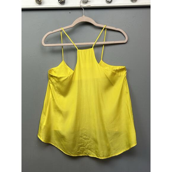 Whitney Port Strappy Tank Top Womens Medium Bright Yellow BikBok Girl - Picture 2 of 6